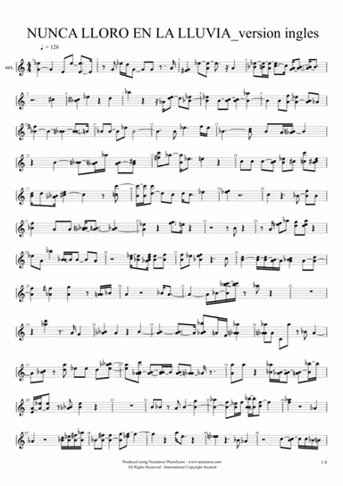 NUNCA LLORO EN LA LLUVIA_version ingles