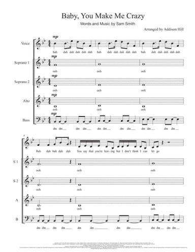 Baby, You Make Me Crazy (arr. Addison Hill)