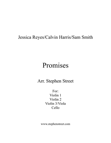 Promises (arr. Stephen Street)