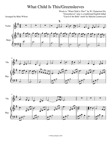 What Child is This?/Greensleeves (arr. Beka Wilson)