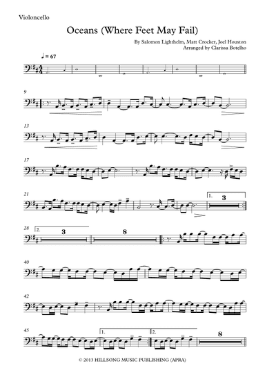 Oceans (where Feet May Fail) (arr. Clarissa Botelho)