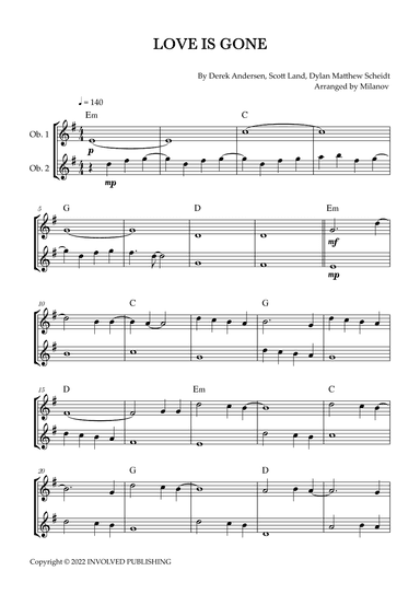 Love Is Gone (arr. Milanov)