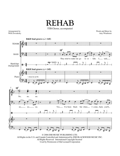 Rehab (arr. Willi Zwozdesky)