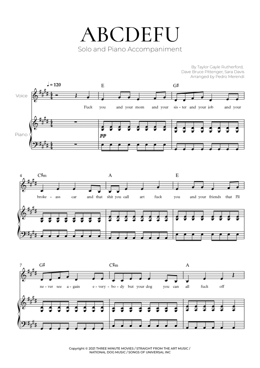 Abcdefu (arr. Pedro Merendi)