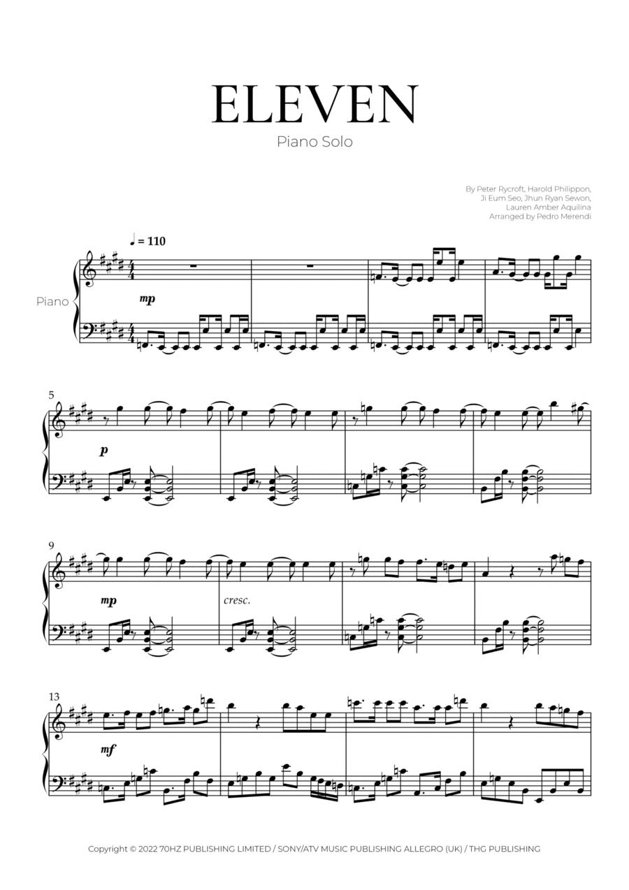 Eleven (arr. Pedro Merendi)