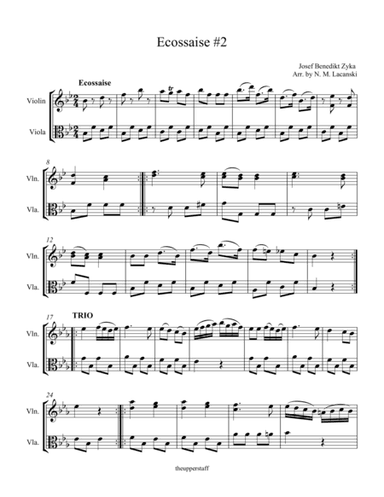 Ecossaise #2 (arr. Nick Lacanski)
