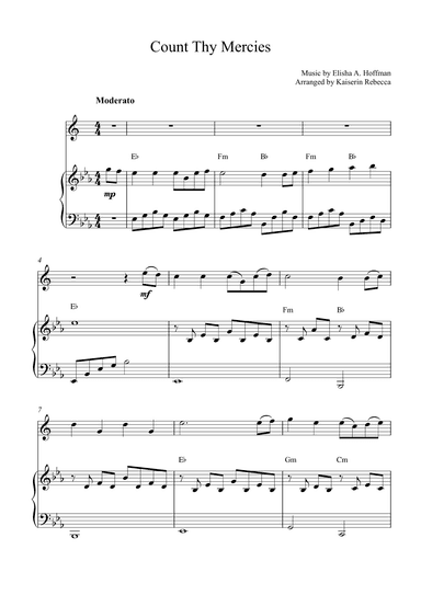 Count Thy Mercies (arr. Kaiserin Rebecca)