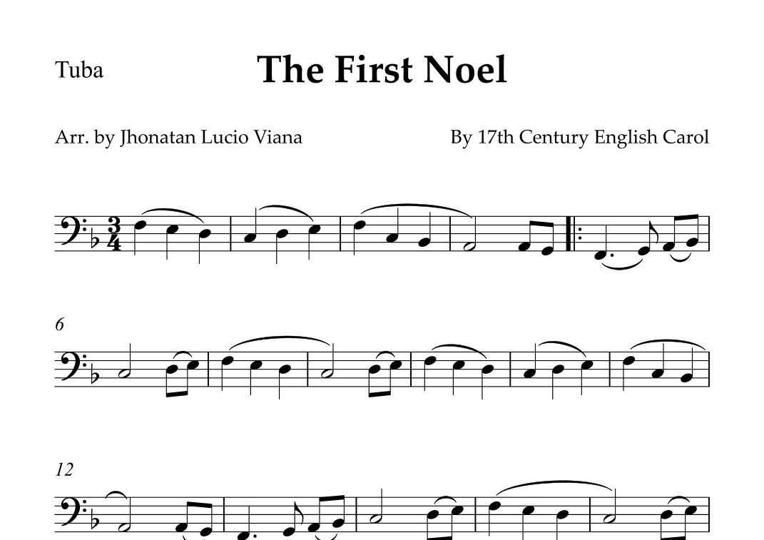 The First Noel (arr. Jhonatan Lucio Viana)