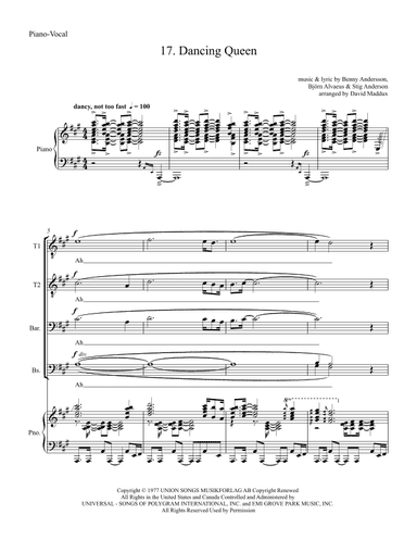 Dancing Queen (arr. David Maddux)