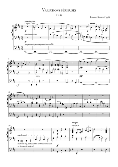 Variations sérieuses Op.6