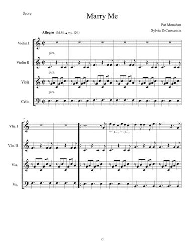 Marry Me (arr. Sylvia DiCrescentis)