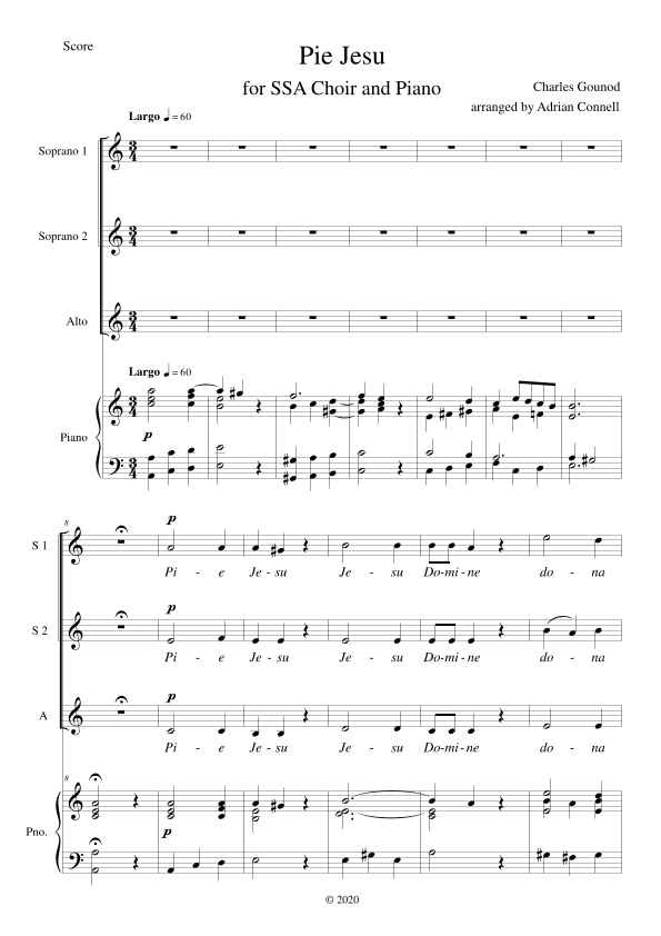 Pie Jesu (arr. Adrian Connell)