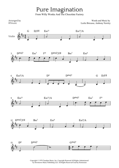 Pure Imagination (arr. BTmusic)