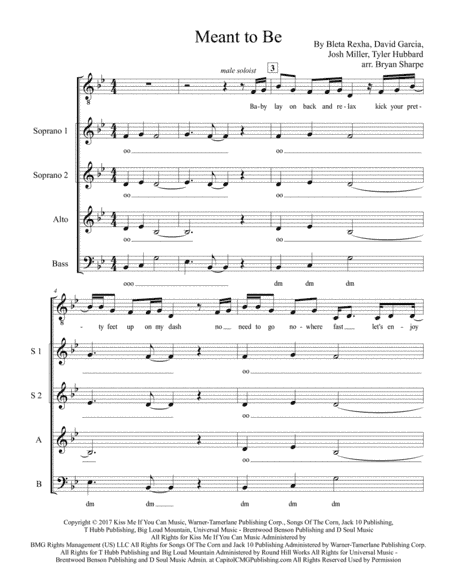 Meant To Be (arr. Bryan Sharpe)