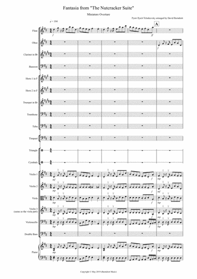 Miniature Overture (Fantasia from Nutcracker) for School Orchestra (arr. David Burndrett)