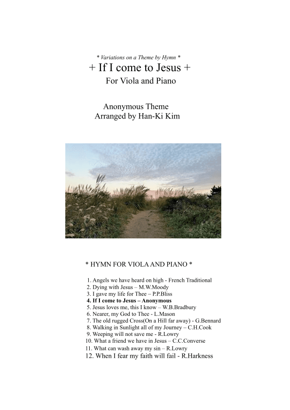 If I come to Jesus (For Viola and Piano) (arr. Han-Ki Kim)
