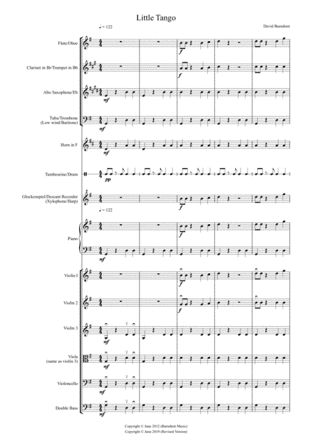 Little Tango for Flexible School Ensemble/Orchestra
