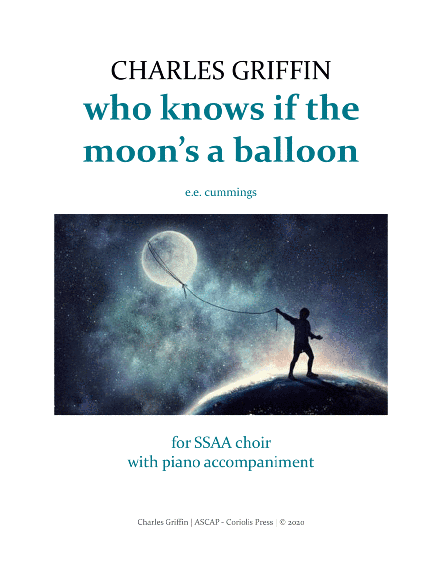 who knows if the moon's a balloon - SSAA (Children) & Piano
