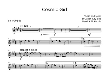 Cosmic Girl (arr. David Lartey)
