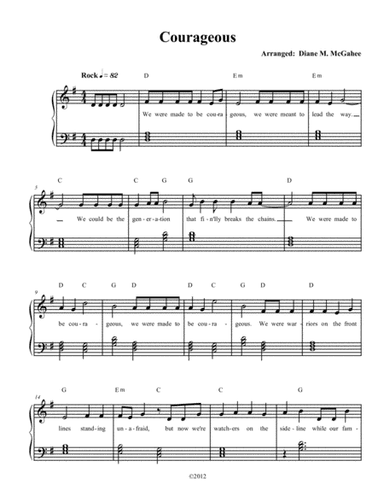 Courageous (arr. Diane M. McGahee)