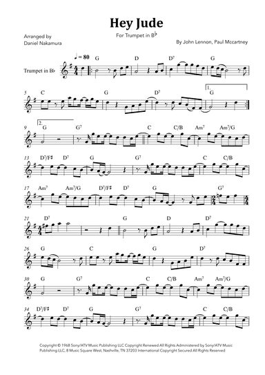 Hey Jude (arr. Daniel Nakamura)