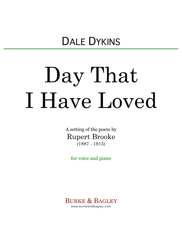 Day That I Have Loved