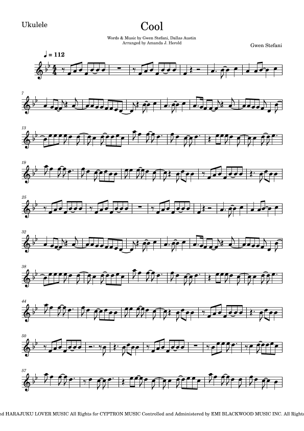 Cool (arr. Amanda's Music Channel)