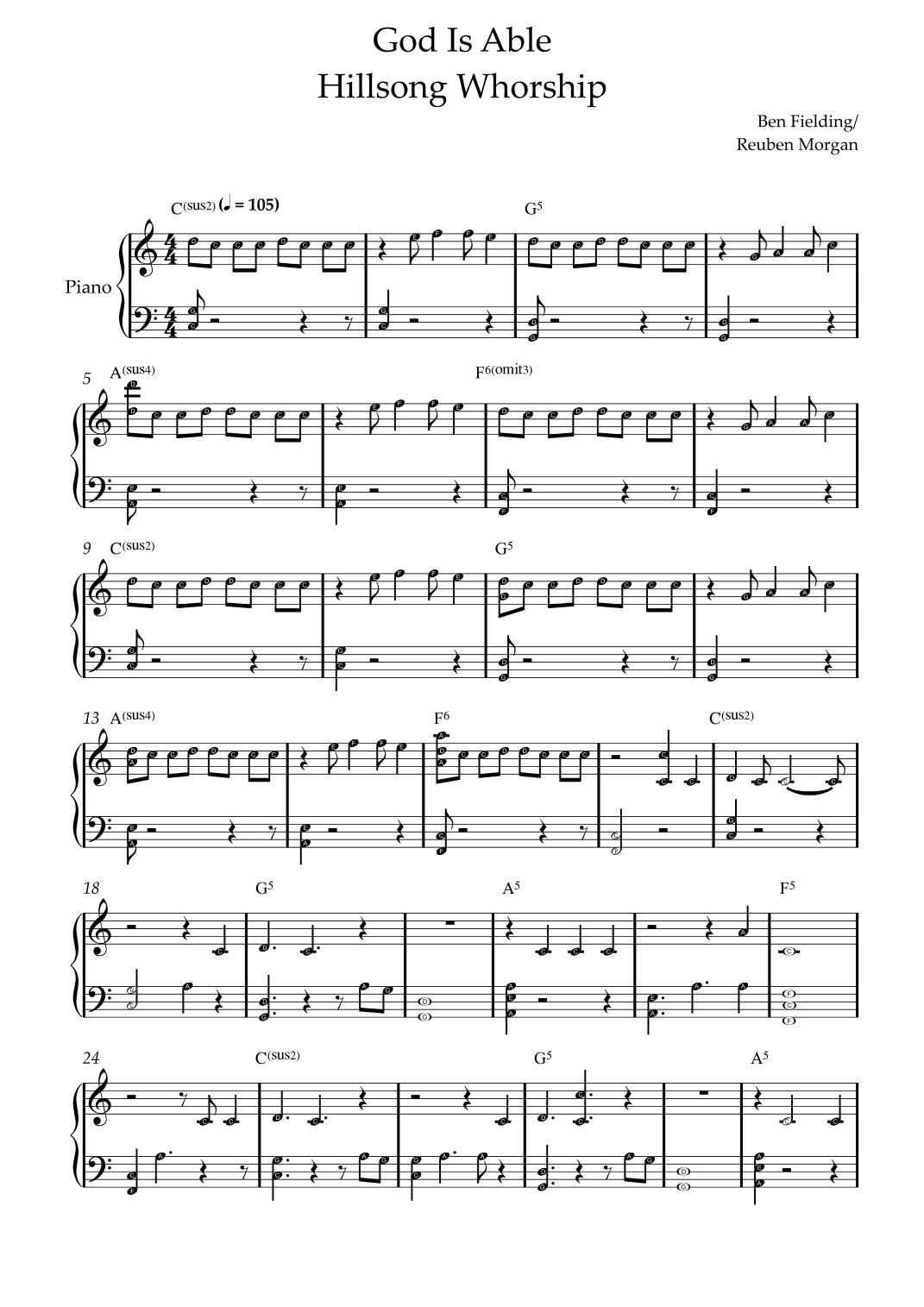 God Is Able (arr. by ezequiel)