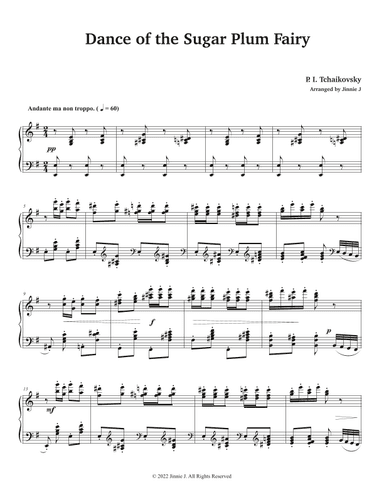 Dance of the Sugar Plum Fairy (The Nutcracker) (arr. Jinnie J)