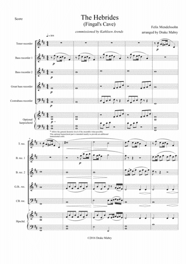 The Hebrides (Fingal's Cave) (arr. Drake Mabry)