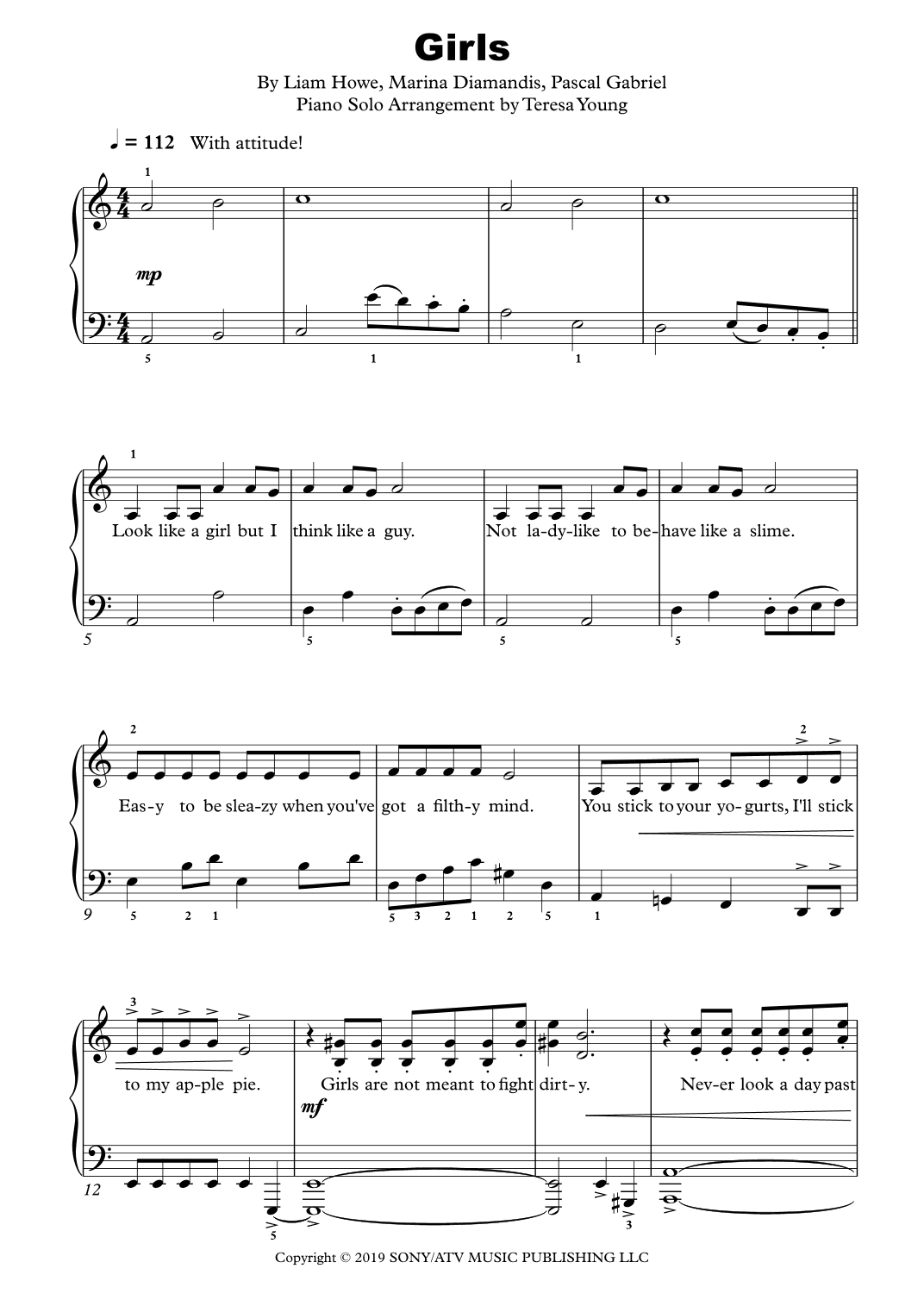 Girls (arr. Teresa Young)