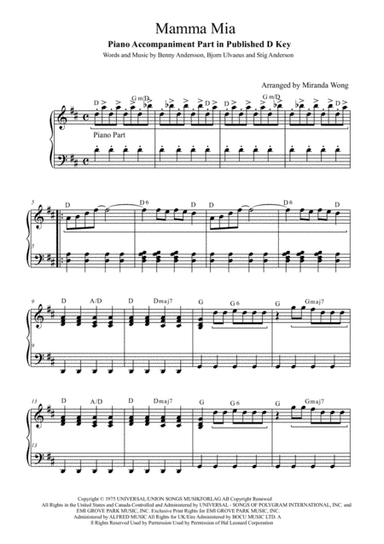 Mamma Mia (arr. Miranda Wong)