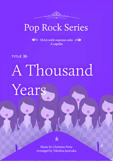 A Thousand Years (arr. Nikolina Janevska)