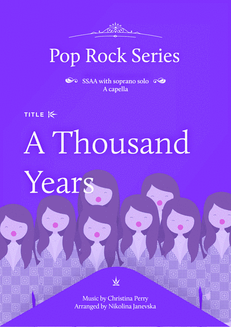 A Thousand Years (arr. Nikolina Janevska)