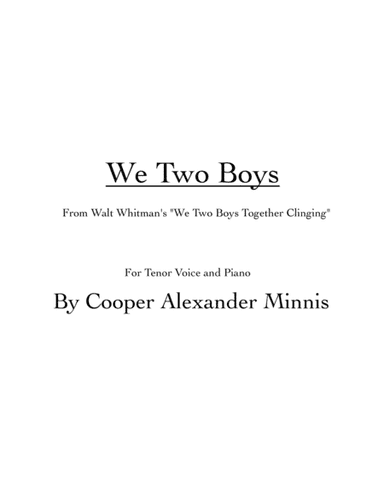 We Two Boys