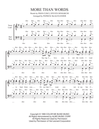 More Than Words (arr. Patrick McAlexander)