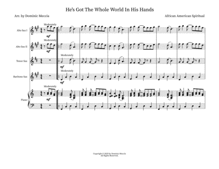 He's Got The Whole World In His Hands (arr. Dominic Meccia)