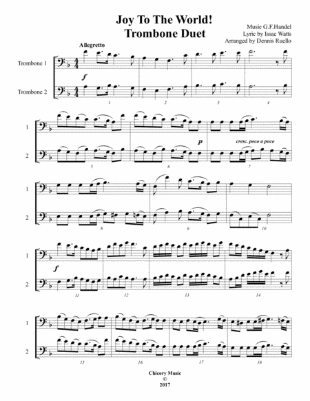 Christmas Duet Collection for Trombone (arr. Dennis Ruello)