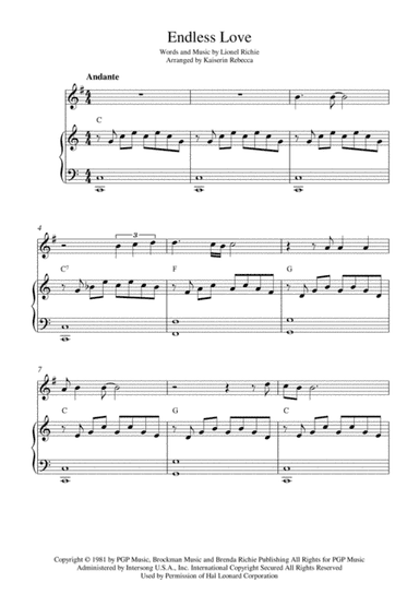 Endless Love (arr. Kaiserin Rebecca)