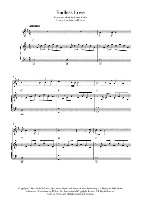 Endless Love (arr. Kaiserin Rebecca)