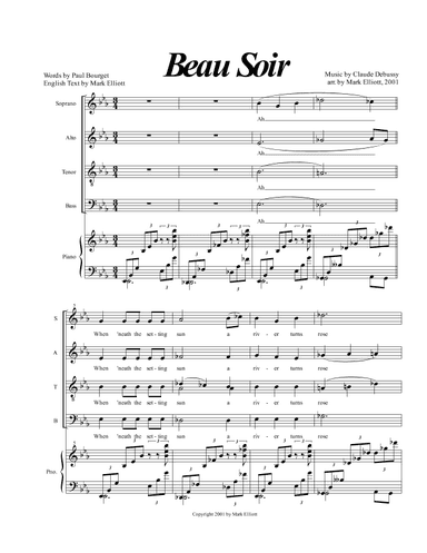 Beau Soir (arr. Mark Elliott)