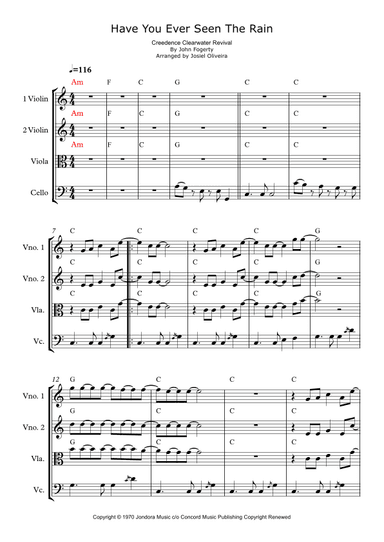 Have You Ever Seen The Rain? (arr. Josiel Oliveira)