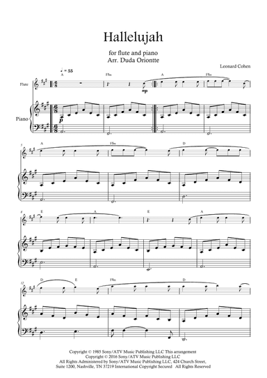 Hallelujah (arr. Duda Oriontte)