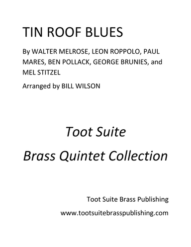 Tin Roof Blues (arr. Bill Wilson)