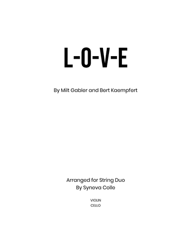 L-o-v-e (arr. Syneva Colle)