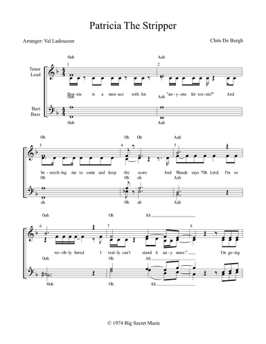 Patricia The Stripper (arr. Val Ladouceur)