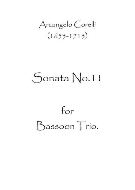 Sonata No.11 (arr. Spence Bundy)