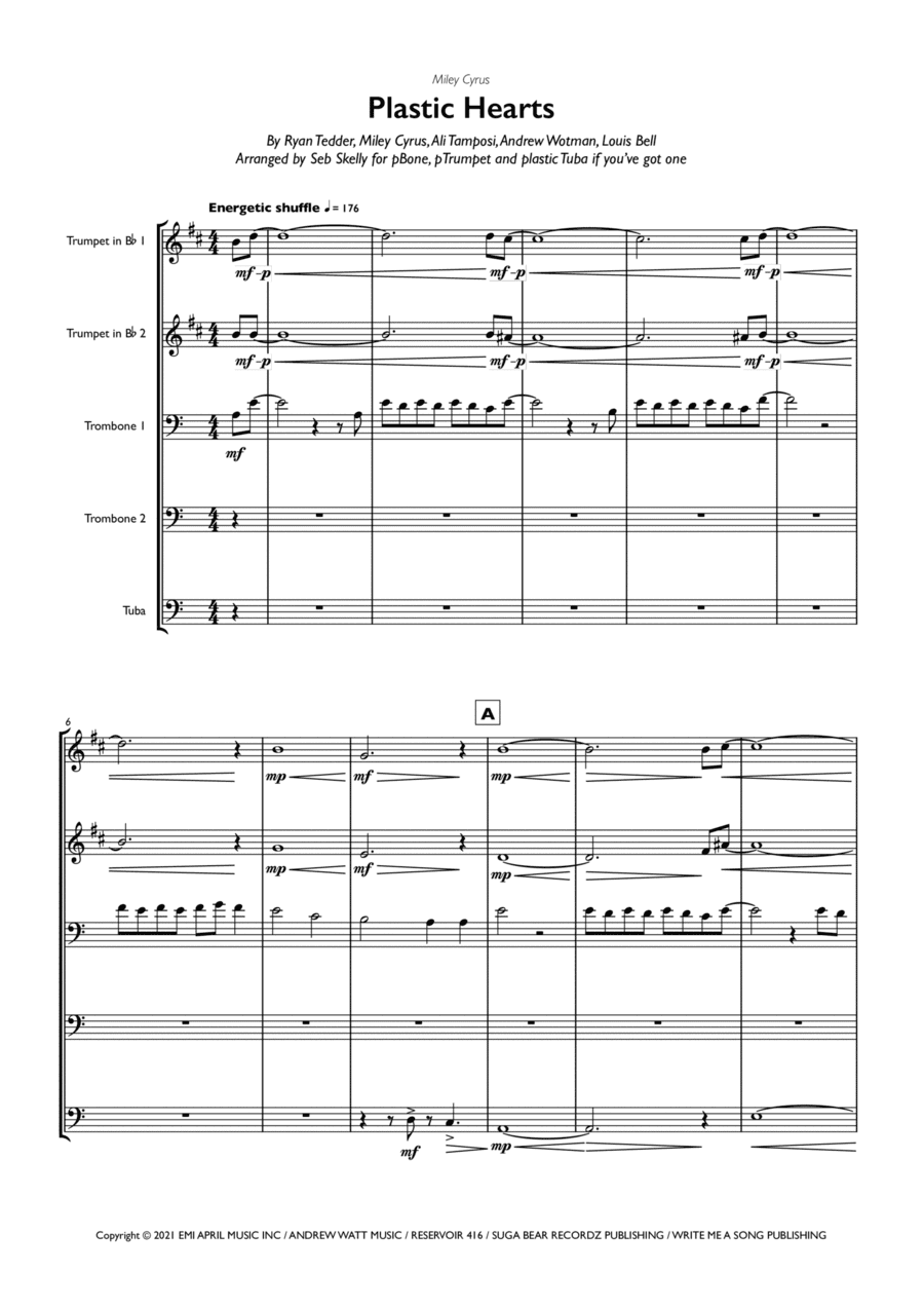 Plastic Hearts (arr. Seb Skelly)