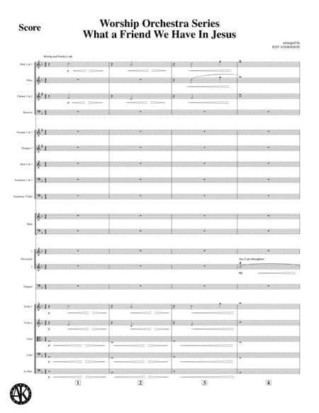 What a Friend We Have In Jesus - instrumental for orchestra (arr. Jeff D. Anderson)