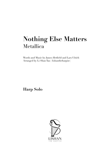 Nothing Else Matters (arr. lishantheharpist)